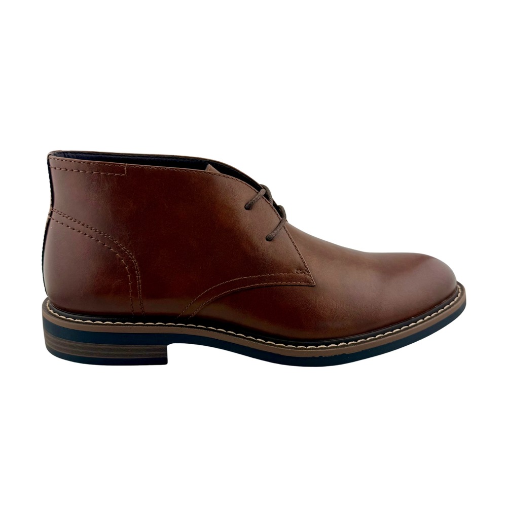 Rush Gordon Rush chukka boot in brown leather, side profile